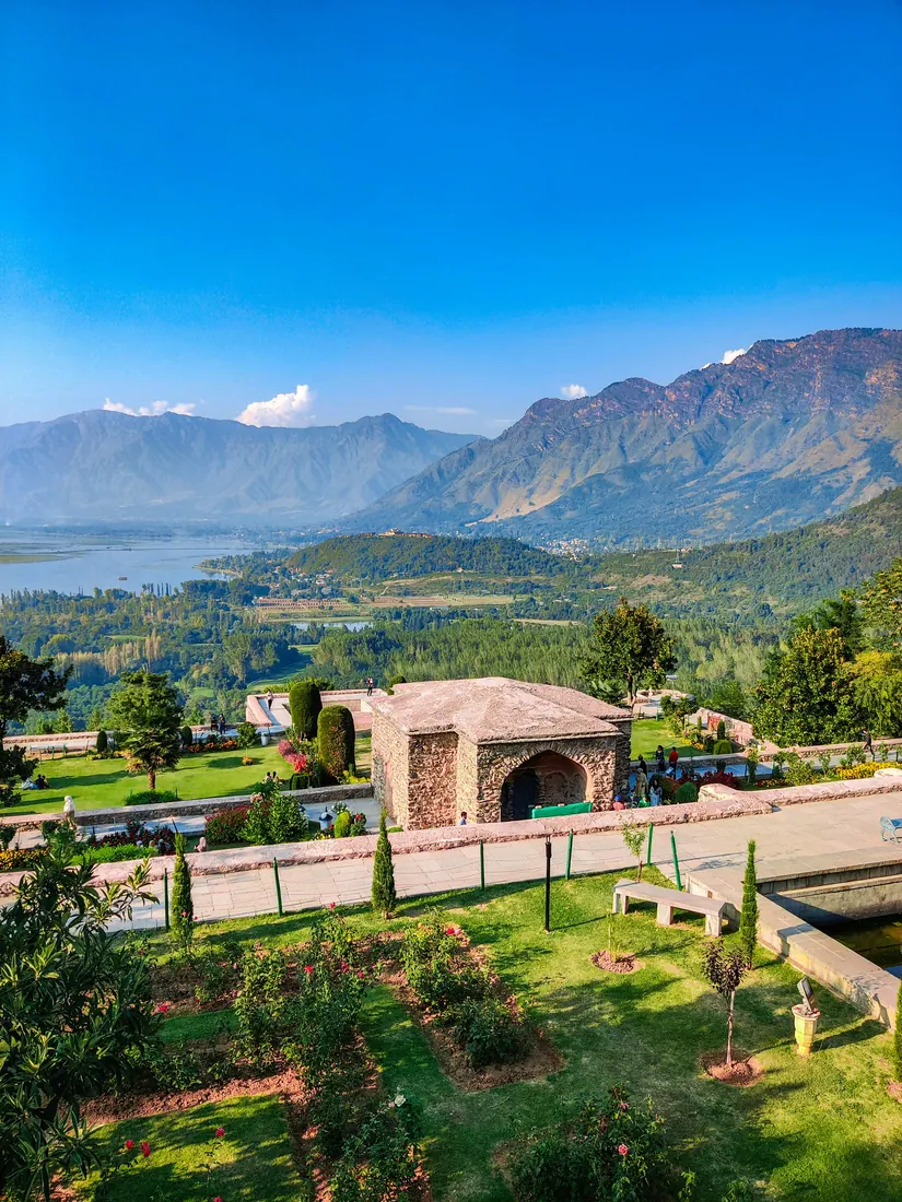 Pari Mahal terraced garden overlooking Dal Lake, Srinagar